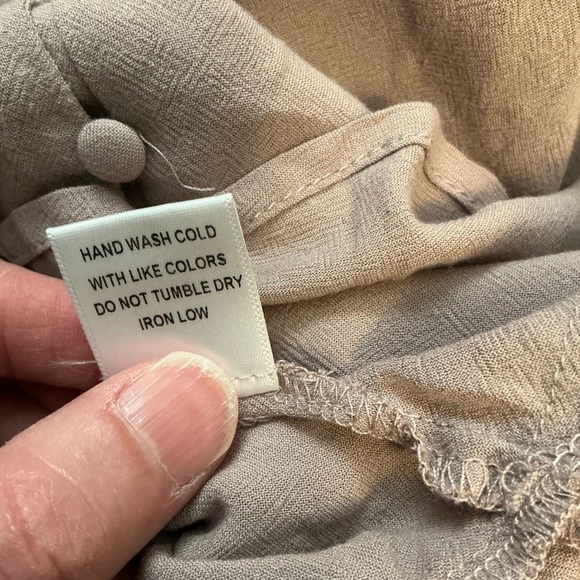 Blue Ivy by KC feminine mocha peasant top - Picture 4 of 12